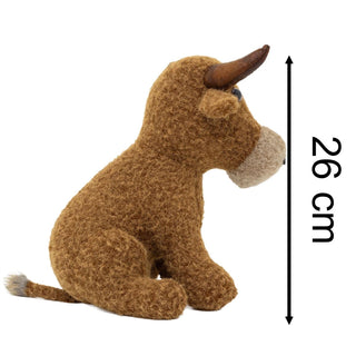 Albie Highland Cow Fabric Doorstop | Highland Cow Door Stop Animal Door Stopper