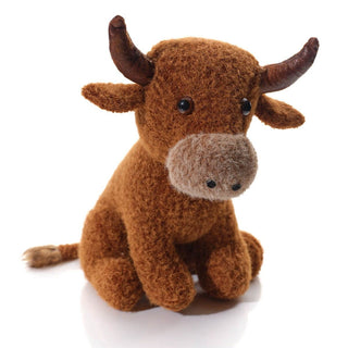 Albie Highland Cow Fabric Doorstop | Highland Cow Door Stop Animal Door Stopper