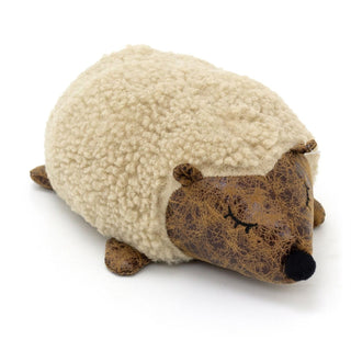 Ash Hedgehog Doorstop | Novelty Faux Leather Hedge Hog Animal Door Stop - 25cm