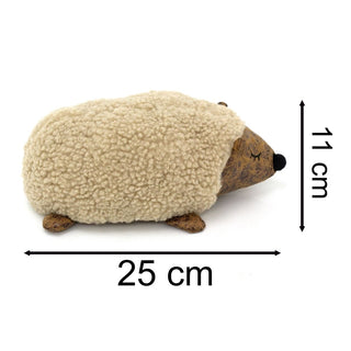 Ash Hedgehog Doorstop | Novelty Faux Leather Hedge Hog Animal Door Stop - 25cm