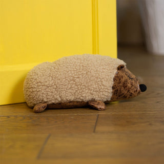 Ash Hedgehog Doorstop | Novelty Faux Leather Hedge Hog Animal Door Stop - 25cm