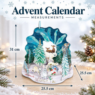 Aurora Bears Pop & Slot Christmas Advent Calendar Large, 3D Christmas Scene