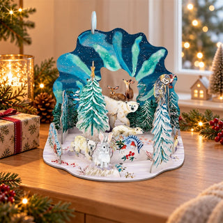 Aurora Bears Pop & Slot Christmas Advent Calendar Large, 3D Christmas Scene