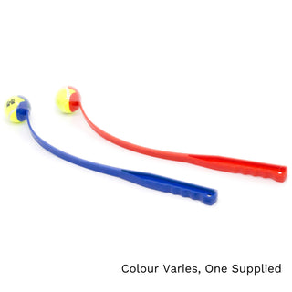 Dog Ball Thrower Launcher | Dog Puppy Throw Toy Pet Supplies | Tennis Ball Thrower Fetch Toy - Colour Varies, One Supplied