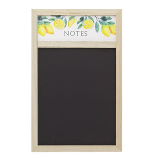 Lemon Design Wooden Kitchen Chalkboard | Hanging Chalkboard Kitchen Blackboard Memo Board | Kitchen Notice Board Chalk Board Weekly Planner Board - 57cm