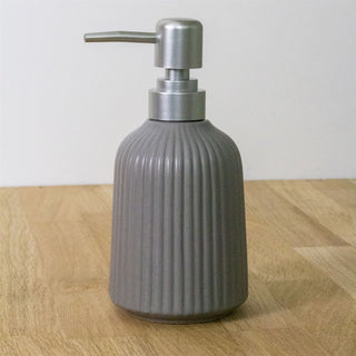 Ceramic Grey Bathroom Soap Dispenser Kitchen Soap Dispenser Hand Wash Dispenser