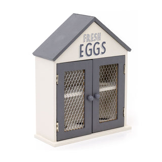 Bistro Cafe Wooden Egg House Egg Holder | Kitchen Egg Rack House For Six Eggs