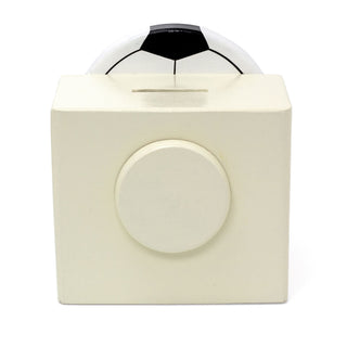 Kids Football Wooden Money Box Children's Piggy Bank - Handmade in the UK