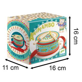 Djeco DJ06004 Animambo Hand Drum | Childrens Drum Kids Musical Instruments