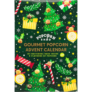 Vegan Gourmet Popcorn Christmas Advent Calendar, Six Flavour Countdown