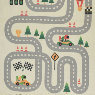 Childrens Race Track Rug | Area Rug For Kids Racing Track Circuit Rug 80 x 120cm