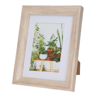 Single Aperture Freestanding Wooden Photo Frame | Picture Frame With White Mount