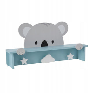 Children's Cute Animal Wooden Coat Rack | Kids Bedroom Nursery Coat Hooks - Koala