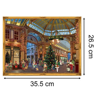 Victorian Christmas Shopping Mall | Traditional Christmas Paper Advent Calendar