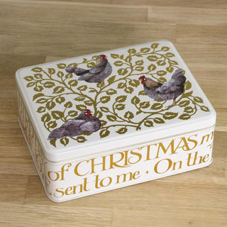 Emma Bridgewater - Three French Hens Rectangular Tin | Decorative Storage Tin
