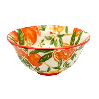 Oranges & Lemons Fine China Serving Bowl, 12x6cm Ceramic Snack & Dip Bowl
