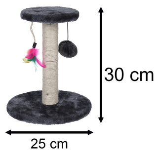 Cat Scratching Post Cat Climbing Tree | Cat Scratch Post With Toys Kitten Scratching Post | Scratching Post For Cat And Kittens Play Tower - Colour Varies One Supplied