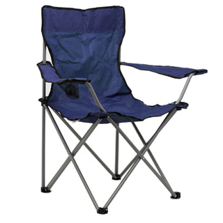 Deluxe Portable Folding Camping Chair | Outdoor Fold Out Lightweight Camp Chairs | Picnic Chairs Folding Armrest Cup Holder