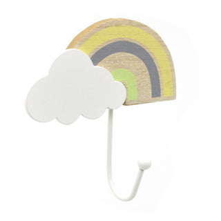 Rainbow Cloud coat hooks Decorative Wall hooks for Children's Bedroom & Nursery