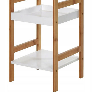 Bamboo Storage Rack with 3 Shelves | 3 Tier Free - standing Bathroom Storage Unit