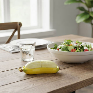Banana Salt and Pepper Shaker Set 17cm Yellow Ceramic Banana Cruet Set