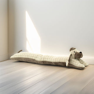 Basset Hound Draught Excluder | Fabric Dog Draft Excluder Cushion with Hat 90cm