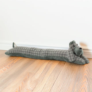 Basset Hound Draught Excluder | Fabric Dog Draft Excluder Cushion with Hat 90cm