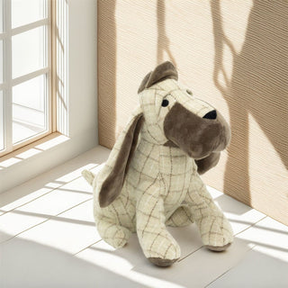 Basset Hound Fabric Doorstop | Animal Dog Door Stop with Hat 1.5kg - 24cm
