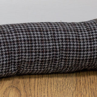 Herringbone Dachshund Draught Excluder | Fabric Sausage Dog Draft Excluder 88cm