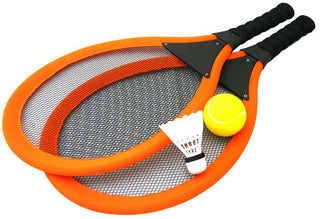 Jumbo Soft Tennis Set With Shuttlecock - Orange