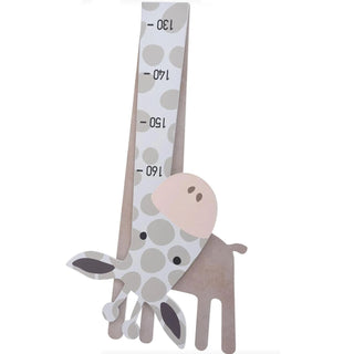 Children's Wooden Giraffe Shaped Measuring Height Chart | Kids Growth Chart Wall Mounted | Fun Animal Wall Height Chart For Kids - 70 To 160cm Height Chart