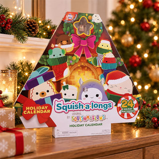 24 Day Squish-a-longs Squishmallows Christmas Advent Calendar, Ring Attachment