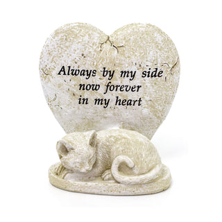 Cat Memorial Ornament | Pet Cat Remembrance Plaque Resin Pet Cat Memorial Statue