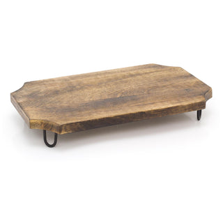 Kitchen Wooden Cutting Chopping Board On Legs ~ 40x25cm Beautiful Mango Wood Cutting Board Or Serving Platter