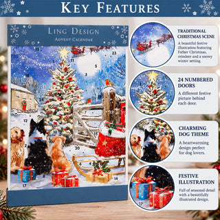 A Visit From Father Christmas Advent Calendar, 33.5cm Picture Countdown