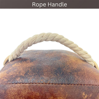 Home Where Memories are Made Faux Leather Doorstop with Rope Handle - 14cm