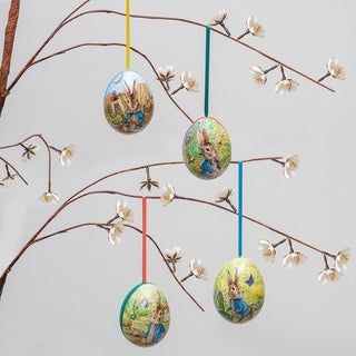 Beatrix Potter Peter Rabbit Hanging Egg-Shaped Tin | Trinket Tin - Easter Gifts