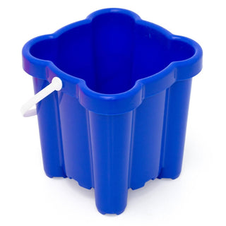 Beach Sand Toys 16Cm Neon Square Castle Bucket - Colour Vary
