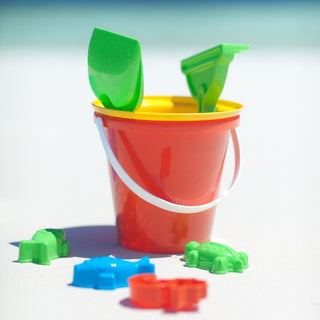 Beach Sand Toys 17Cm Neon Bucket - Colour Vary