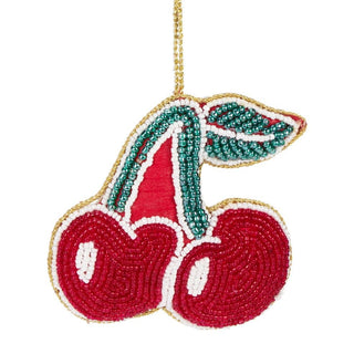 Beaded Fruit Christmas Tree Bauble | Colourful Fruit - shaped Tree Ornaments