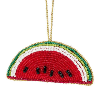 Beaded Fruit Christmas Tree Bauble | Colourful Fruit - shaped Tree Ornaments