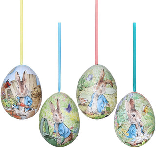 Beatrix Potter Peter Rabbit Hanging Egg-Shaped Tin | Trinket Tin - Easter Gifts