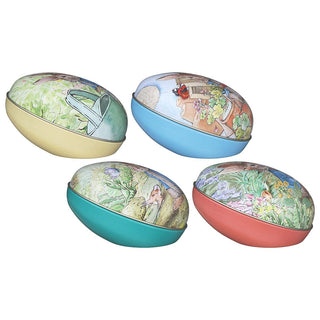 Beatrix Potter Peter Rabbit Medium Egg - Shaped Tin | Trinket Tin - Easter Gifts