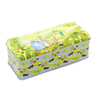 Beatrix Potter Peter Rabbit Storage Tin | Long Deep Storage Tin With Hinged Lid
