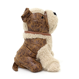 Benny Jack Russell Doorstop | Novelty Faux Leather Dog Shaped Door Stop - 23cm