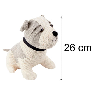 Betsie Dog Door Stop, 1.4kg Fabric Dog - shaped Doorstop, 28cm Animal Door Stopper