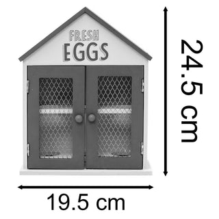 Bistro Cafe Wooden Egg House Egg Holder | Kitchen Egg Rack House For Six Eggs
