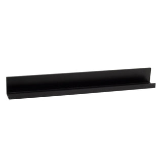 Black Wall Shelf | Floating Spice Rack Ornament & Photo Display Shelf - 58cm