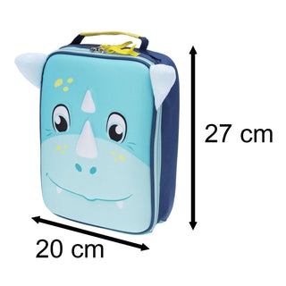 Blue Dinosaur Lunch Bag for Boys | Insulated Kids Lunchbox with Handle Age 2+