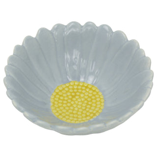 Blue Flower Trinket Dish, 12 cm Stoneware Jewellery Dish and Catchall Bowl